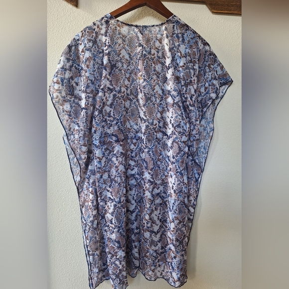 NWT Becca Womens Swimwear Cover Up Tunic Snake Print Size M/L - Picture 7 of 7